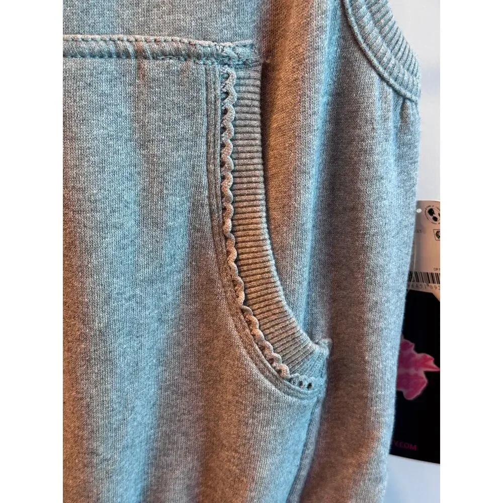 Free People Movement Heather Gray Jumpsuit with Hood Small NWT - Picture 8 of 12